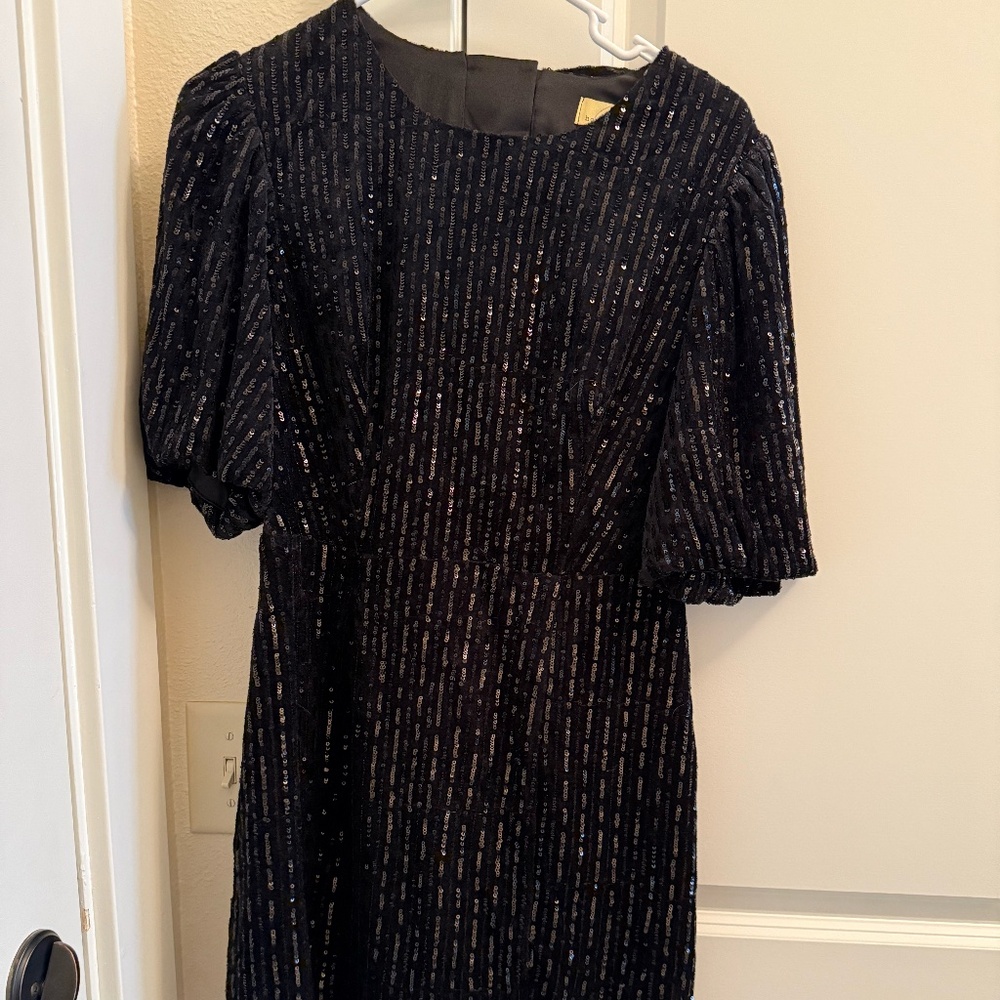Black Sequin Dress